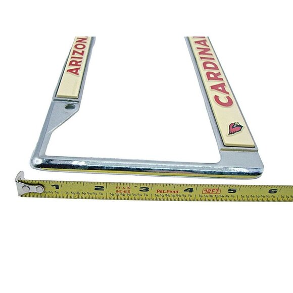 Arizona Cardinals License Plate Football-NFL Team Frame Cover Rico Metal Logo - Picture 4 of 6